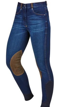 WEATHERBEETA Knee Patch Breeches|Dublin® Ladies’ Shona Knee-Patch Denim Breech