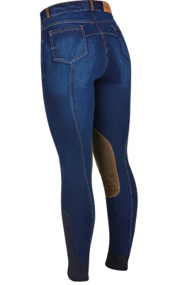 WEATHERBEETA Knee Patch Breeches|Dublin® Ladies’ Shona Knee-Patch Denim Breech