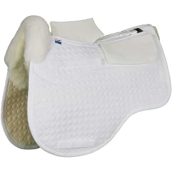 WORLD EQUSTRN BRNDS Close Contact Saddle Pads|E.A. Mattes All-Purpose Eurofit Correction Pad with Bare Flaps and Pockets for Shims