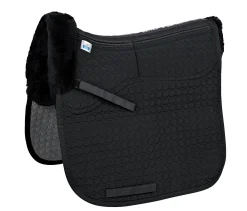 WORLD EQUSTRN BRNDS Close Contact Saddle Pads|E.A. Mattes All-Purpose Square Correction Pad with Pockets for Shims & Bare Flaps