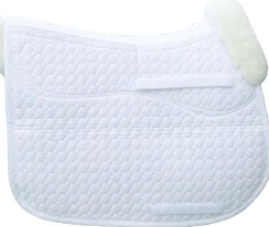 WORLD EQUSTRN BRNDS Close Contact Saddle Pads|E.A. Mattes All-Purpose Square Correction Pad with Pockets for Shims & Bare Flaps
