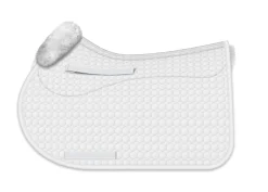 WORLD EQUSTRN BRNDS Close Contact Saddle Pads|E.A. Mattes Jump Square Pad with Bare Flaps