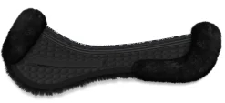 WORLD EQUSTRN BRNDS Half Pads|E.A. Mattes Platinum EWWA Sheepskin All-Purpose Correction Half Pad with Rear Trim
