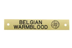 DOVER DROPSHIP Nameplates|Engraved Breed Logo