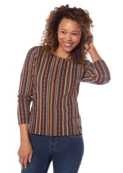 KERRITS Long Sleeve Tops|EQL by ® Ladies’ Organic Cotton Long Sleeve Print Top