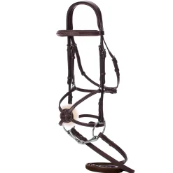 EQUINAVIA English Bridles|Valkyrie Fancy-Stitched Figure-8 Bridle & Reins