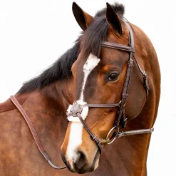 EQUINAVIA English Bridles|Valkyrie Fancy-Stitched Figure-8 Bridle & Reins