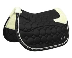 JPC EQUESTRIAN Close Contact Saddle Pads|Equine Couture™ Luxe All-Purpose Pad with Faux-Mink Fur