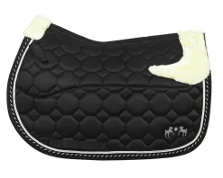 JPC EQUESTRIAN Close Contact Saddle Pads|Equine Couture™ Luxe All-Purpose Pad with Faux-Mink Fur