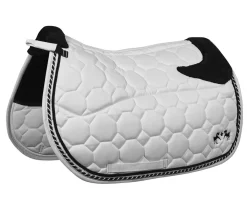 JPC EQUESTRIAN Close Contact Saddle Pads|Equine Couture™ Luxe All-Purpose Pad with Faux-Mink Fur