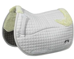 JPC EQUESTRIAN Close Contact Saddle Pads|Equine Couture™ Regal All-Purpose Pad with Faux-Mink Fur & Coolmax® Lining