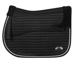 JPC EQUESTRIAN Close Contact Saddle Pads|Equine Couture™ Regal All-Purpose Pad with Faux-Mink Fur & Coolmax® Lining
