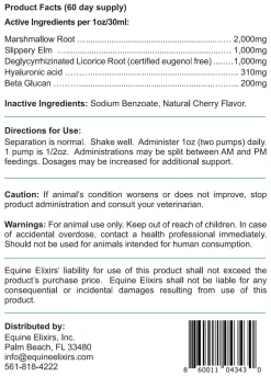 EQUINE ELIXIRS INC Horse Supplements|Equine Elixirs Slimer Liquid Gastric Support
