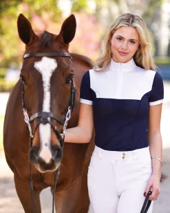 EQUISITE Show Shirts|Genevieve Short-Sleeve Show Shirt