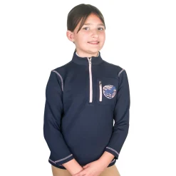 Kids ERS Kids' Casual Riding Clothes|EquiStar™ Kids’ Half-Zip Fleece Pullover