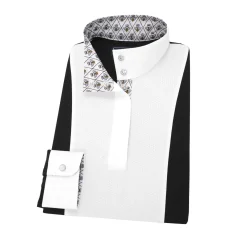 Kids ESSEX CLASSICS Kids' Show Shirts|Show Shirts|Girls’ Luna Performance Long Sleeve Show Shirt