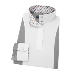 Kids ESSEX CLASSICS Kids' Show Shirts|Show Shirts|Girls’ Luna Performance Long Sleeve Show Shirt