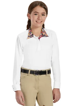 Kids ESSEX CLASSICS Kids' Show Shirts|Show Shirts|Girls’ Talent Yarn® Long Sleeve Show Shirt