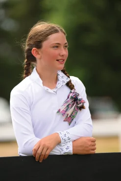 Kids ESSEX CLASSICS Kids' Show Shirts|Show Shirts|Girls’ Talent Yarn Long-Sleeve Show Shirt