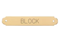 DOVER DROPSHIP Nameplates|Fancy Halter Nameplate - 3 lines