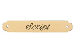DOVER DROPSHIP Nameplates|Fancy Halter Nameplate - 3 lines