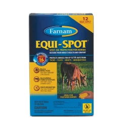 ANIMAL HEALTH INT Fly Control|Fly Repellents|Farnam® Equi-Spot® Spot-On Fly Control - 12 week