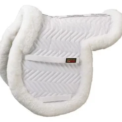 FLEECEWORKS Close Contact Saddle Pads|™ Show Hunter Sheepskin Trim Pad with Perfect Balance Technology