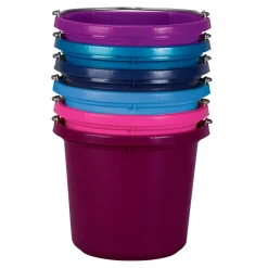 BRADLEY CALDWELL Buy More Save More!|Feed & Water Buckets|Fortiflex® 20-Quart FlatBack Bucket - Colors