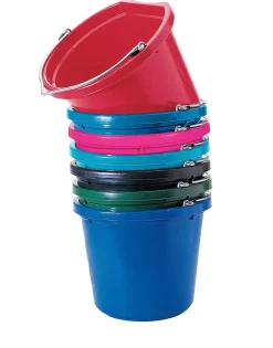 BRADLEY CALDWELL Buy More Save More!|Feed & Water Buckets|Fortiflex® 20-Quart FlatBack Bucket - Colors