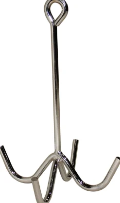 KING YOUNG Stable Hardware|Four-Prong Chrome Metal Tack Hook