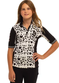 Kids GOODE RIDER Kids' Casual Riding Clothes|™ Girls’ Elite Polo Shirt