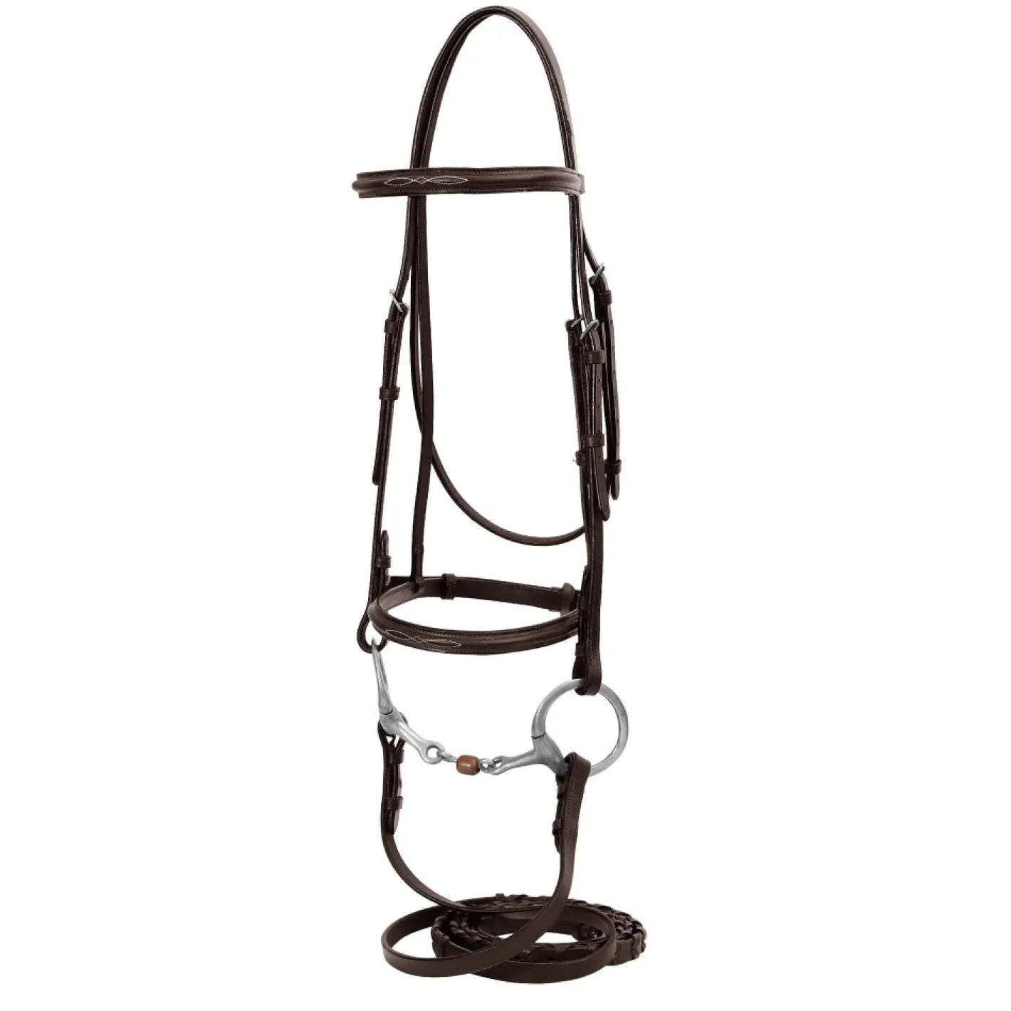 JPC EQUESTRIAN English Bridles|HDR Advantage Fancy Raised Snaffle Bridle with Laced Reins
