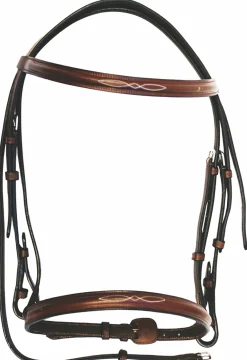 JPC EQUESTRIAN English Bridles|HDR Advantage Fancy Raised Snaffle Bridle with Laced Reins