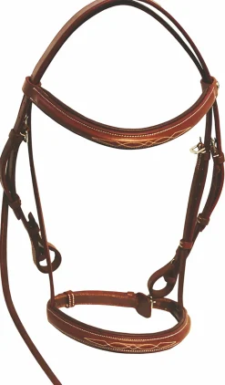 JPC EQUESTRIAN English Bridles|Henri de Rivel Fancy Raised Padded Bridle with Laced Reins