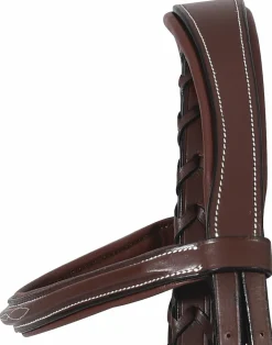 JPC EQUESTRIAN English Bridles|Henri de Rivel Mono Crown Bridle with Padded Wide Noseband