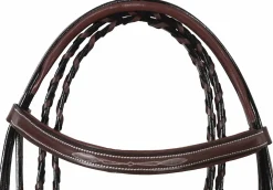 JPC EQUESTRIAN English Bridles|Henri de Rivel Mono Crown Bridle with Padded Wide Noseband