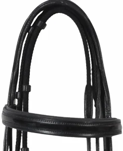 JPC EQUESTRIAN English Bridles|Henri de Rivel Piaffe Mono Crown Bridle with Flash Noseband & Patent Leather