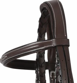 JPC EQUESTRIAN English Bridles|Henri de Rivel Pro Mono Crown Fancy-Stitched Padded Bridle with Laced Reins