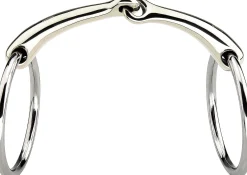 GEM-HERM SPRENGER English Horse Bits|Herm Sprenger® Dynamic RS Sensogan® Single Joint Bradoon - 14mm mouth; 55mm rings