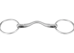 GEM-HERM SPRENGER English Horse Bits|Herm Sprenger® Satinox Mullen Mouth Loose Ring Bit with 14mm Mouth