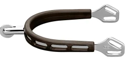 GEM-HERM SPRENGER Spurs & Spur Straps|Spurs & Spur Straps|Herm Sprenger® Ultra Fit Brown Grip Small Round Rowel Spurs