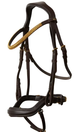 EQUINAVIA English Bridles|Horze Highbury Anatomical Crystal Dressage Bridle