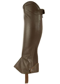 Kids EQUINAVIA Half Chaps|Kids' Half Chaps|Horze Kids’ Synthetic Leather Half Chaps with Elastic