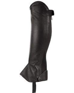 Kids EQUINAVIA Half Chaps|Kids' Half Chaps|Horze Kids’ Synthetic Leather Half Chaps with Elastic