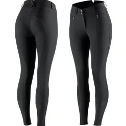 EQUINAVIA Full Seat Breeches|Horze Ladies’ Angelina Synthetic Leather Knee-Patch Breech