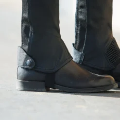 EQUINAVIA Half Chaps|Horze Leather Half Chaps with Elastic