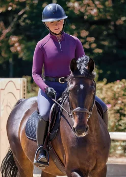 KIRSCH Long Sleeve Tops|IconEQ™ Lux Quarter-Zip Long-Sleeve Shirt