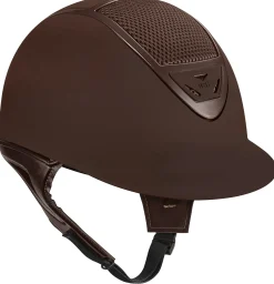 INT RIDING HELMET Riding Helmets|Riding Helmets|IRH® IR4G XLT Matte Brown Finish & Rose Gold Frame Helmet