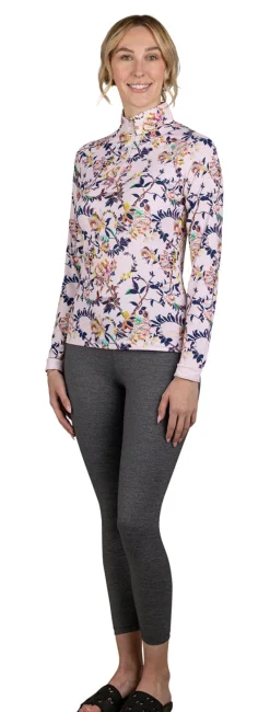 KASTEL DENMARK Long Sleeve Tops|Ladies’ Gene Paintbrush Floral Long Sleeve Shirt