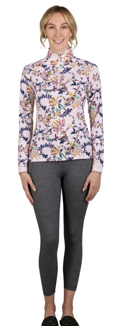 KASTEL DENMARK Long Sleeve Tops|Ladies’ Gene Paintbrush Floral Long Sleeve Shirt